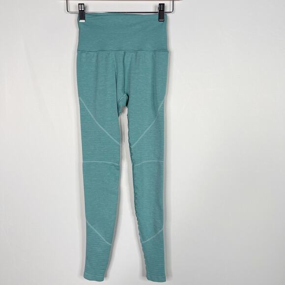 Alphalete Womens Small S Jade Green OG Revival Leggings Seamless Workout Gym - Picture 1 of 10